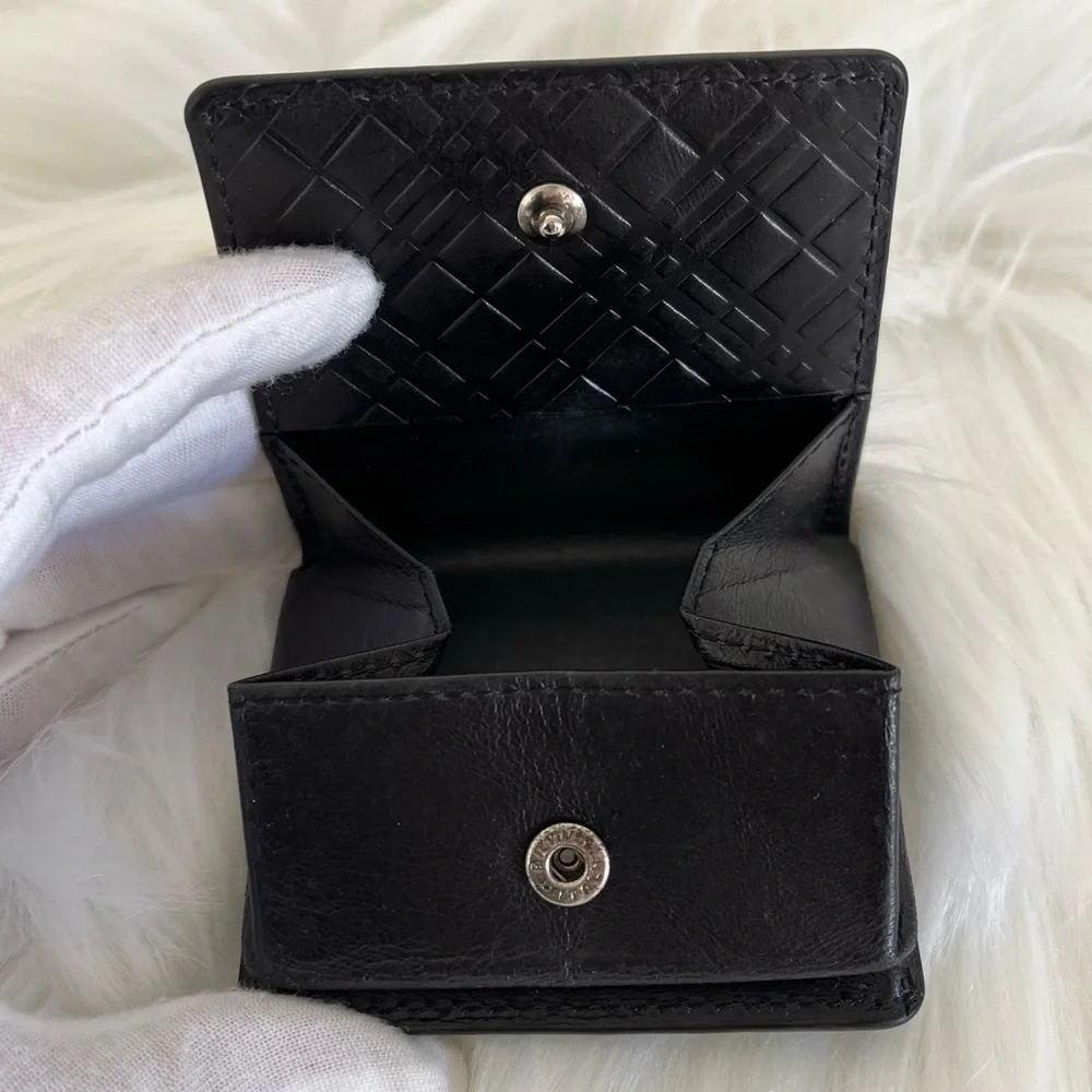 Burberry Black Label Coin Jewelry Case Vintage Unisex Collectible Circa 2015